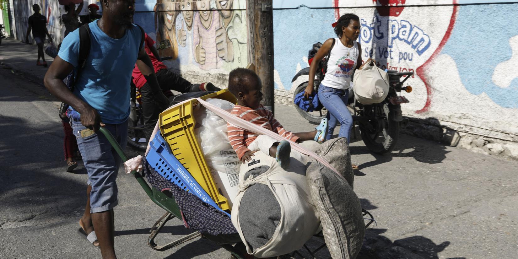 Gang violence in Haiti has displaced some 360,000 people within Haiti. © Keystone