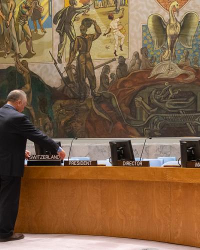 In May 2023, Switzerland will hold the presidency of the Security Council. © FDFA
