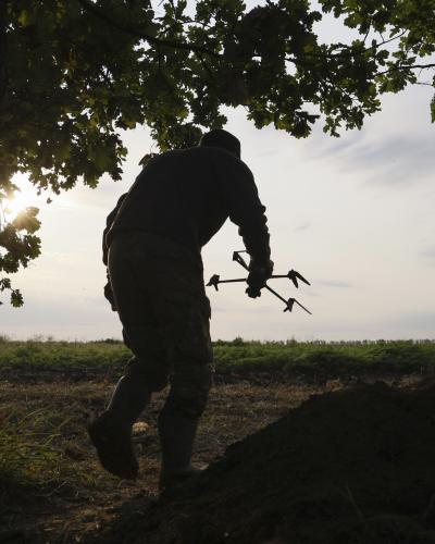 Switzerland expressed concern about the use of anti-personnel mines and cluster munitions in Ukraine. © Keystone