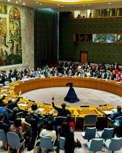 On 25 March, the UN Security Council adopted a resolution on the situation in the Middle East. The Council calls for an immediate ceasefire for the remainder of Ramadan.